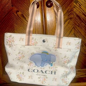 Coach x Disney Collab Dumbo flower print bag